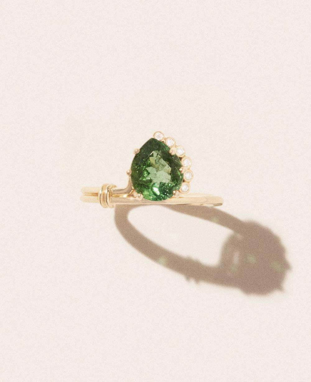 Pascale Monvoisin Bague SUN N°2 TOURMALINE VERTE