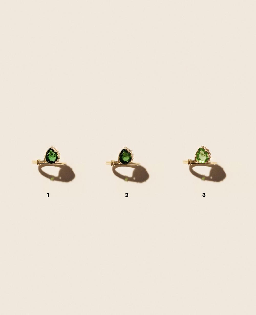 Pascale Monvoisin Bague SUN N°2 TOURMALINE VERTE