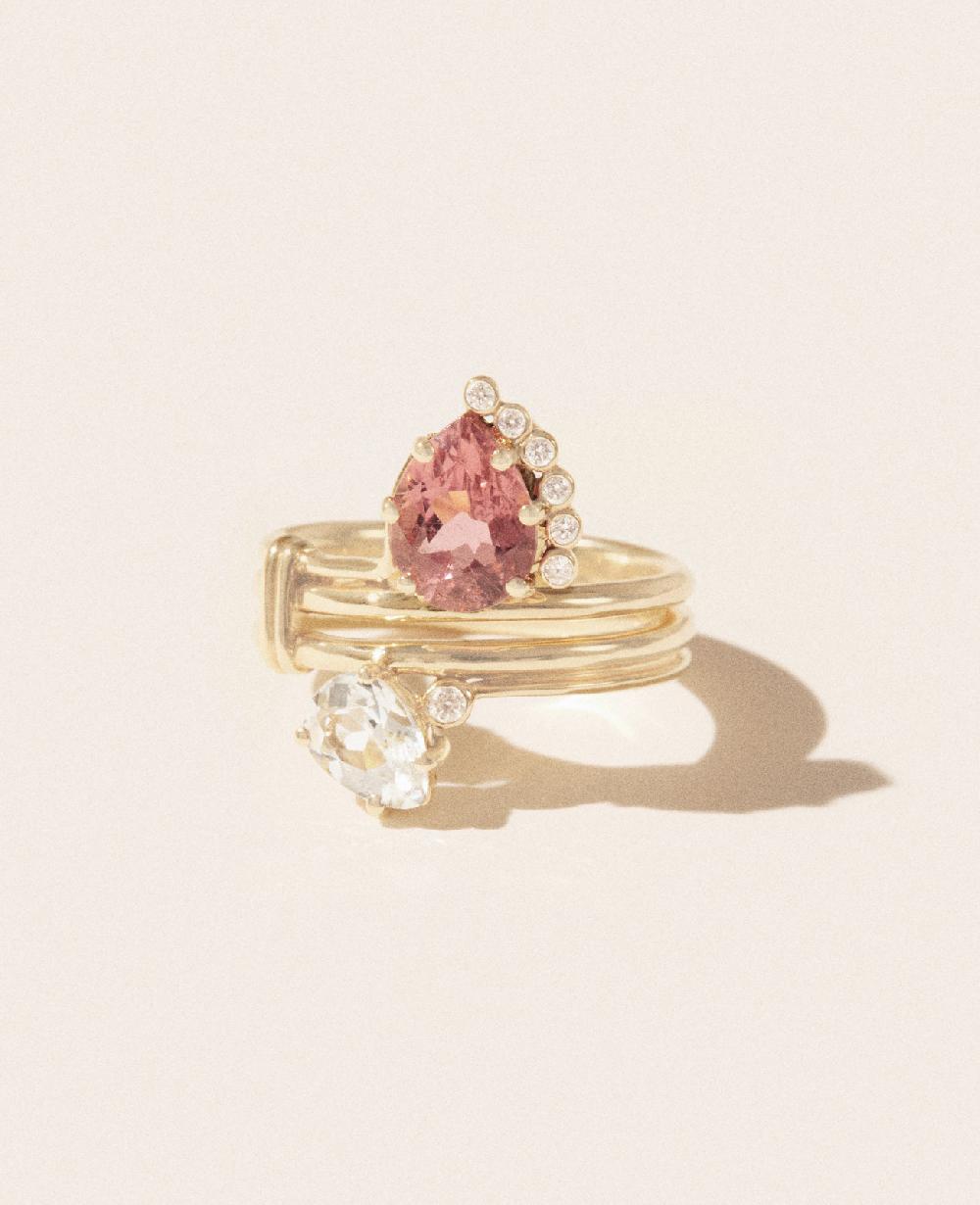 Pascale Monvoisin Bague SUN N°4 TOURMALINE ROSE