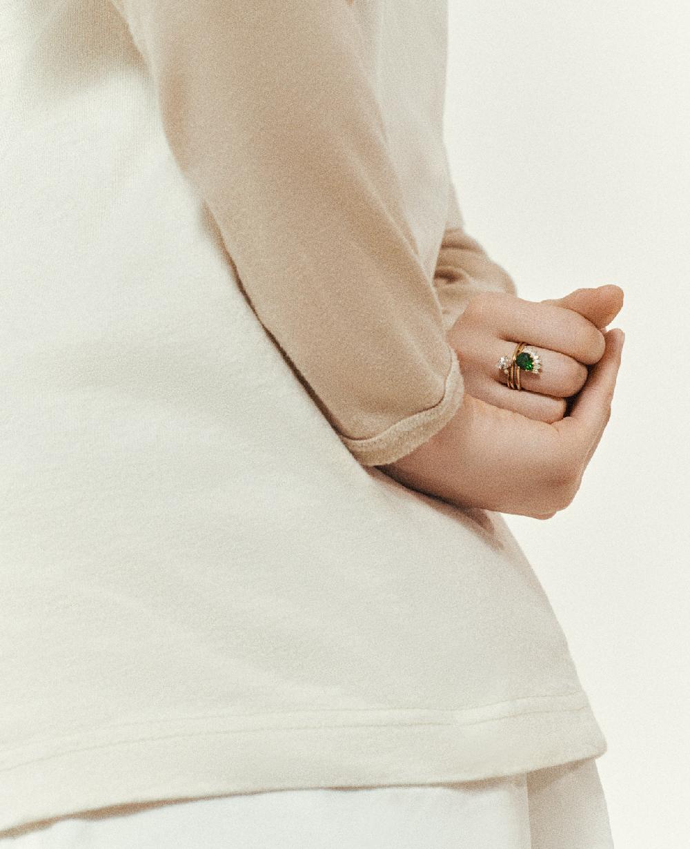 Pascale Monvoisin Bague SUN N°4 TOURMALINE VERTE