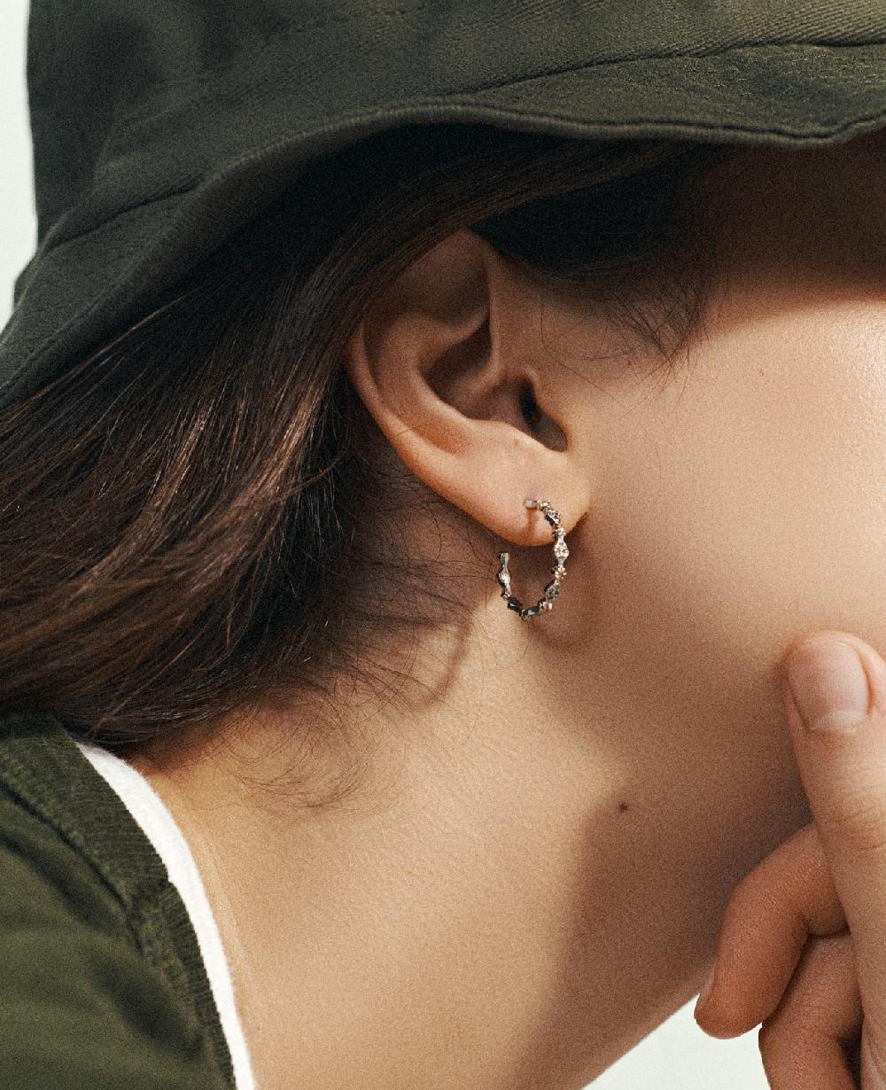 Pascale Monvoisin Boucle D'oreille AVA EMERAUDE