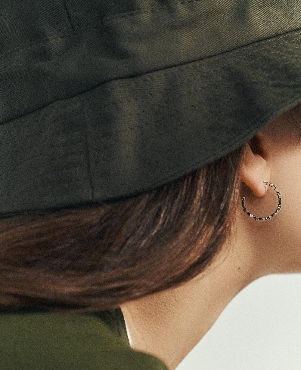 Pascale Monvoisin Boucle D'oreille AVA EMERAUDE