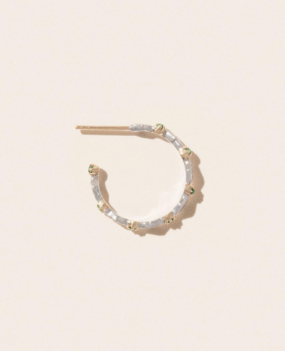 Pascale Monvoisin Boucle D'oreille AVA EMERAUDE