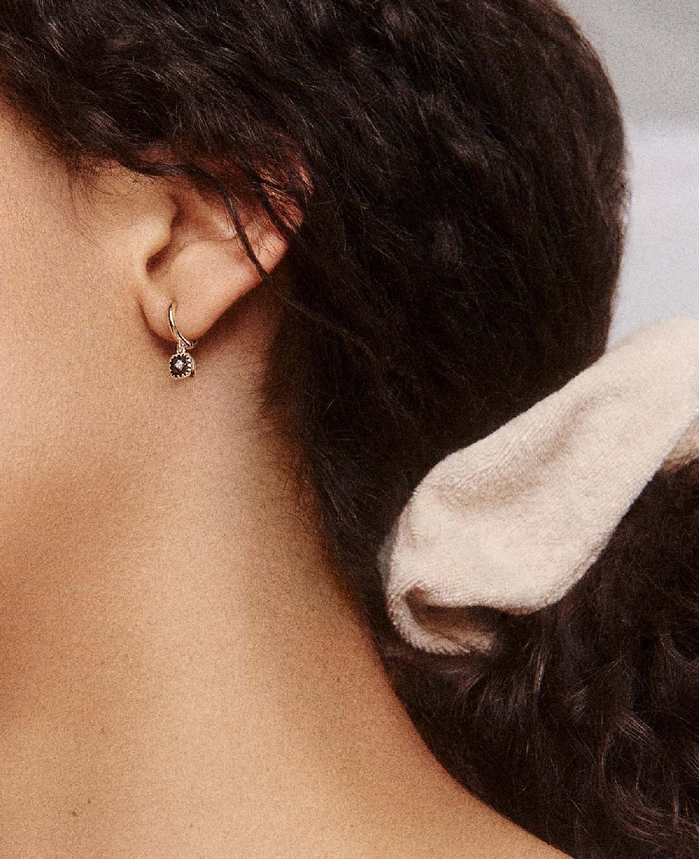 Pascale Monvoisin Boucle D'oreille PIERROT BLANC