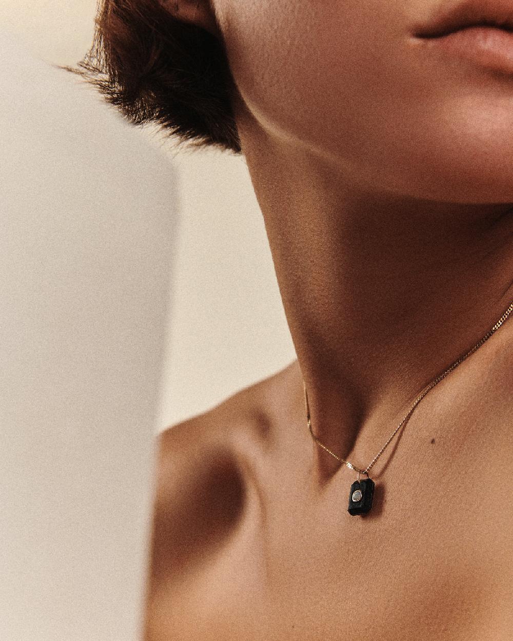 Pascale Monvoisin Collier ANTON N°1 ONYX NOIR