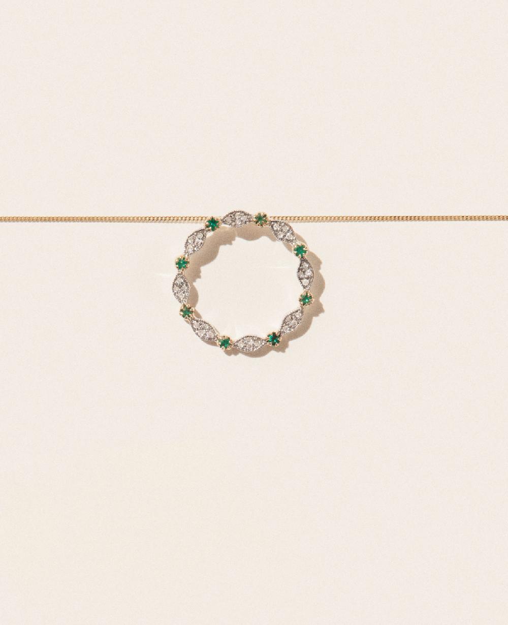 pascale monvoisin Collier AVA EMERAUDE