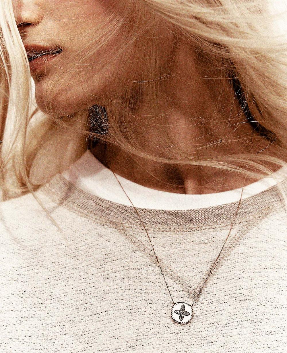 Pascale Monvoisin Collier BOWIE NOIR DIAMANT
