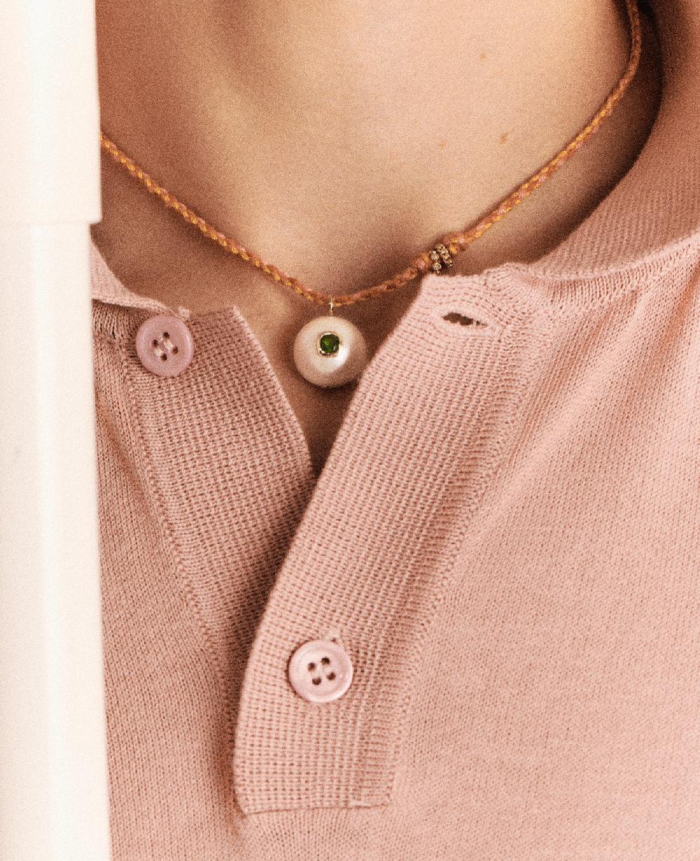 Pascale Monvoisin Collier EDDIE DIOPSIDE