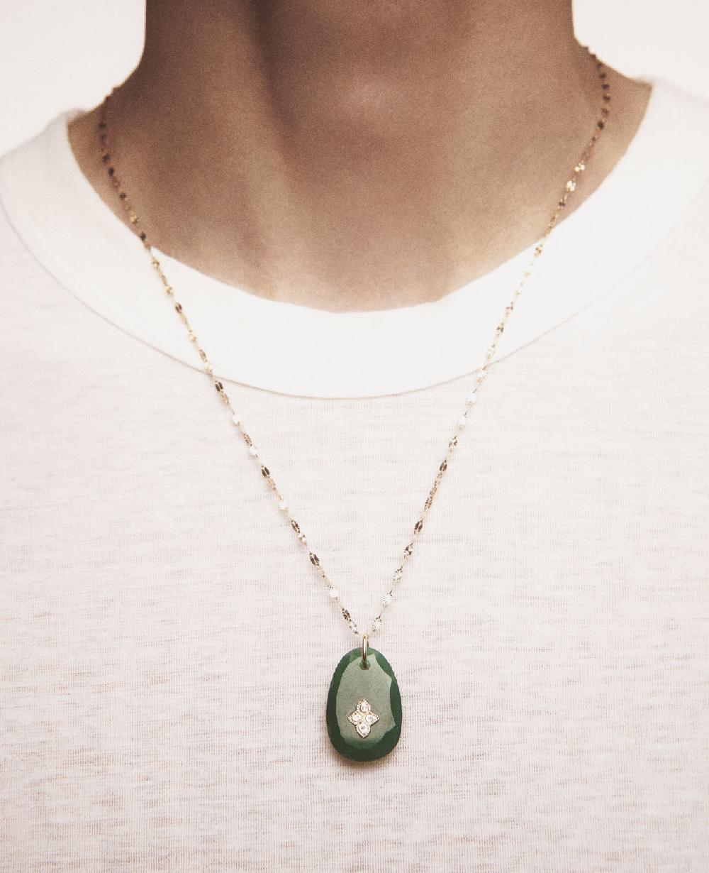 Pascale Monvoisin Collier GAIA N°1 QUARTZ RUTILE