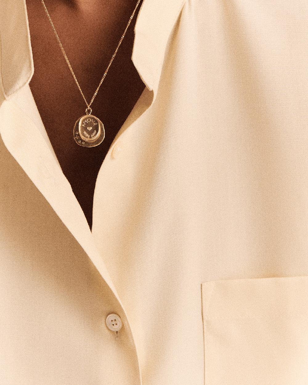 Pascale Monvoisin Collier L'AMOUR ARGENT