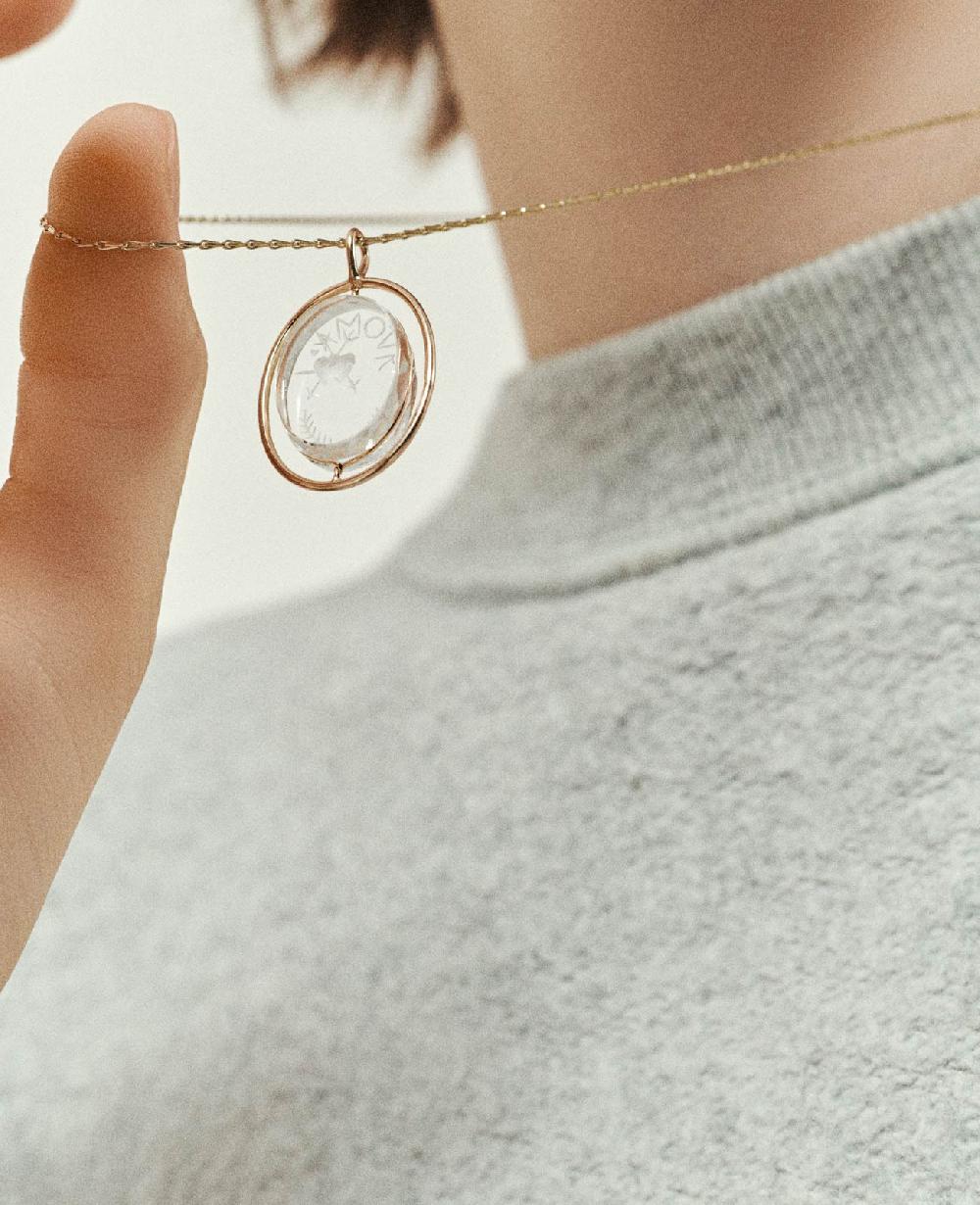 Pascale Monvoisin Collier L'AMOUR N°1 CRISTAL