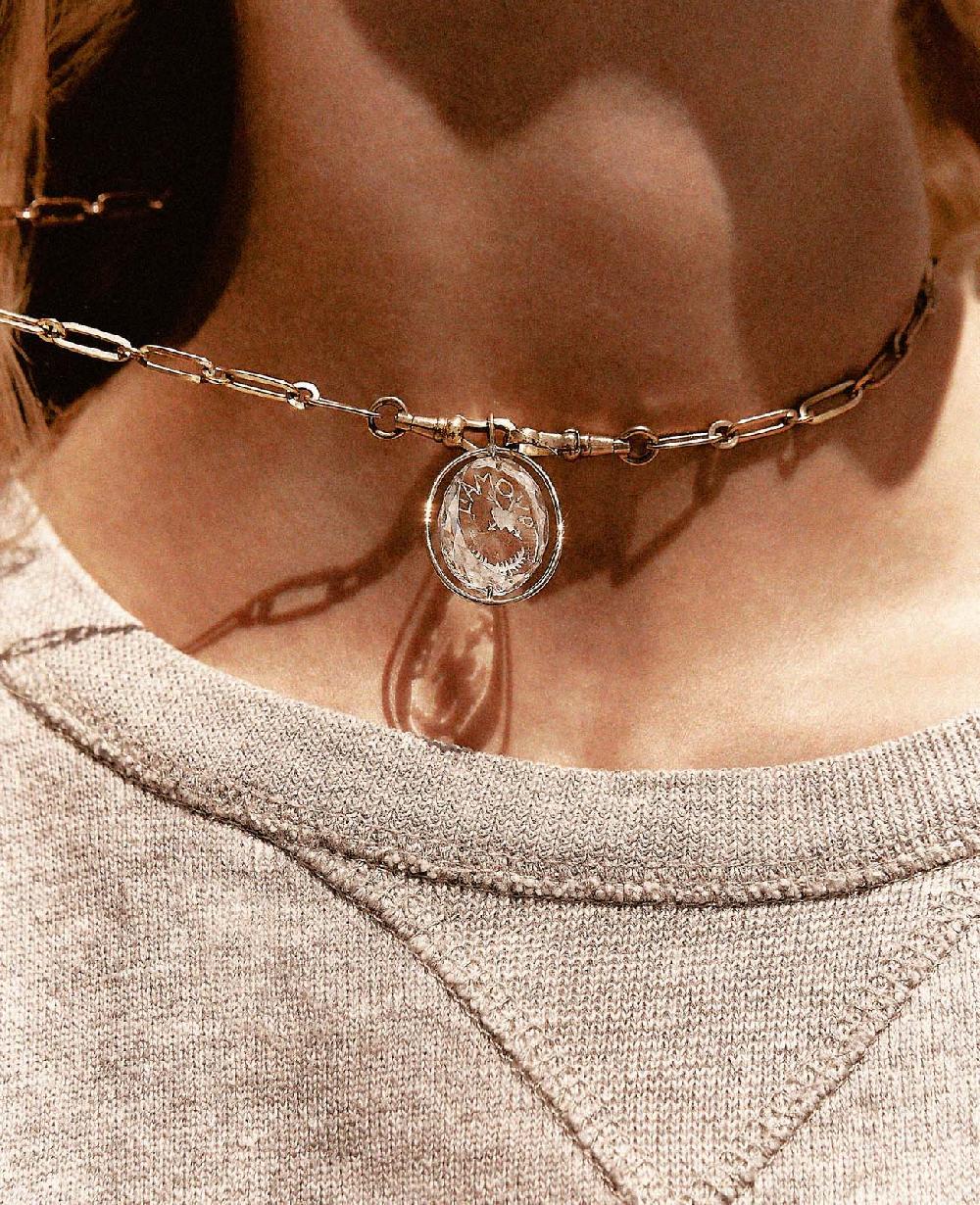 Pascale Monvoisin Collier L'AMOUR N°2 CRISTAL