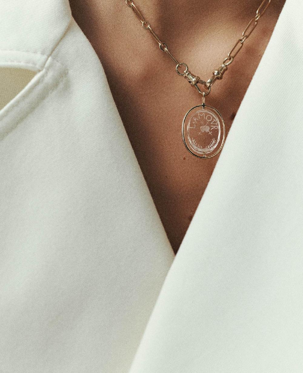 pascale monvoisin Collier L'AMOUR N°2 CRISTAL