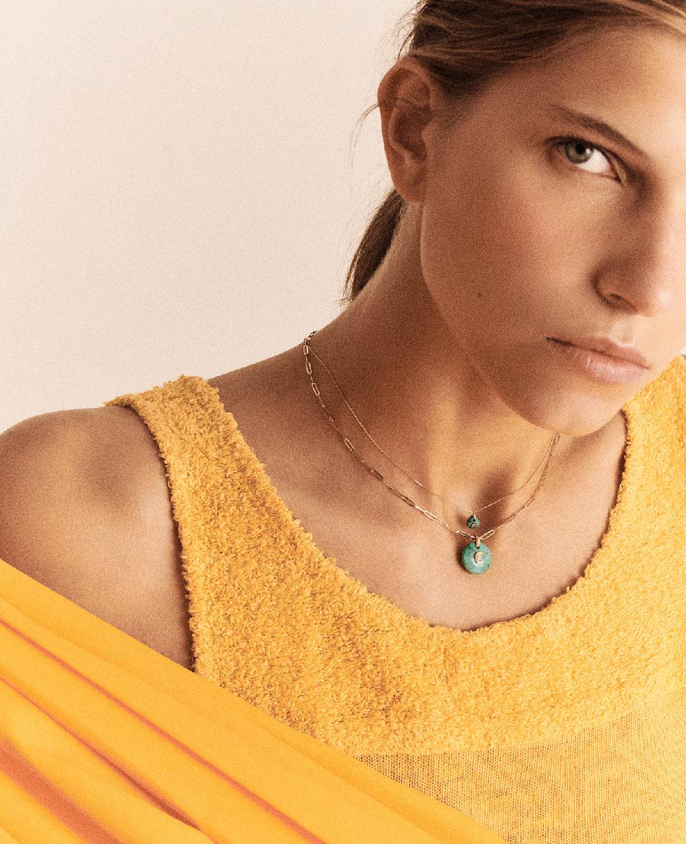 Pascale Monvoisin Collier MILO TURQUOISE
