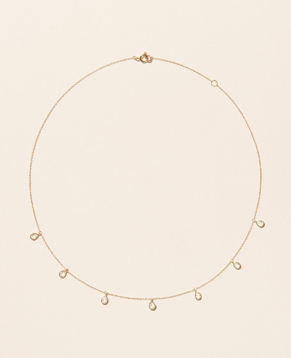 pascale monvoisin Collier PALERME SAPHIR BLANC