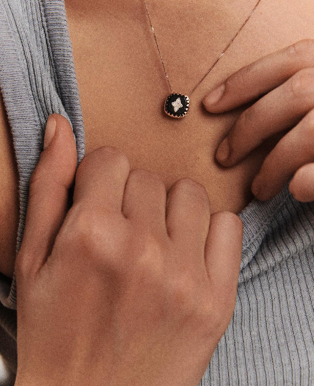 pascale monvoisin Collier PIERROT N°2 NOIR