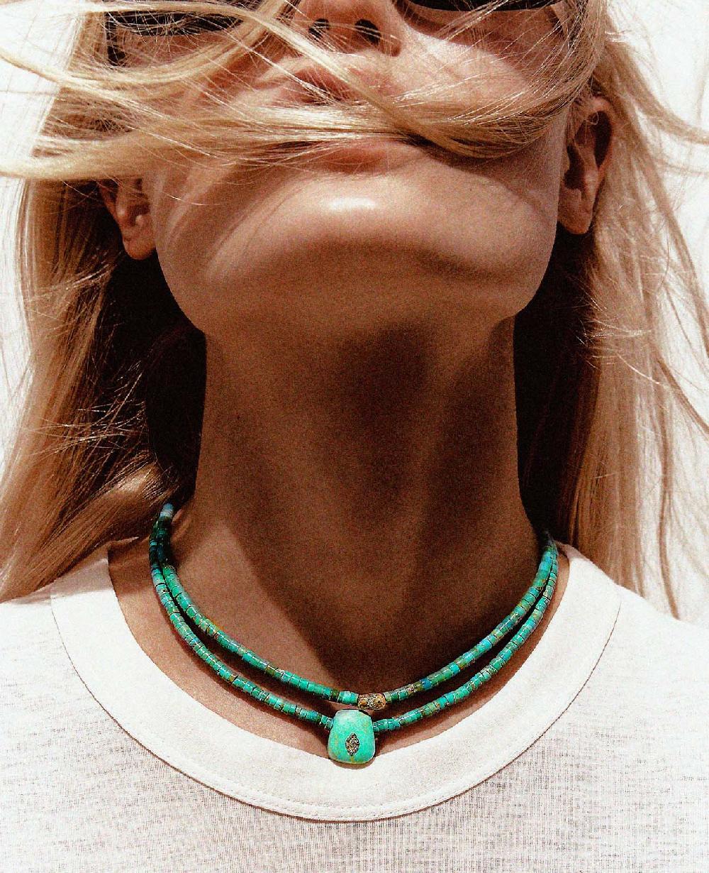 Pascale Monvoisin Collier TAYLOR N°1 TURQUOISE