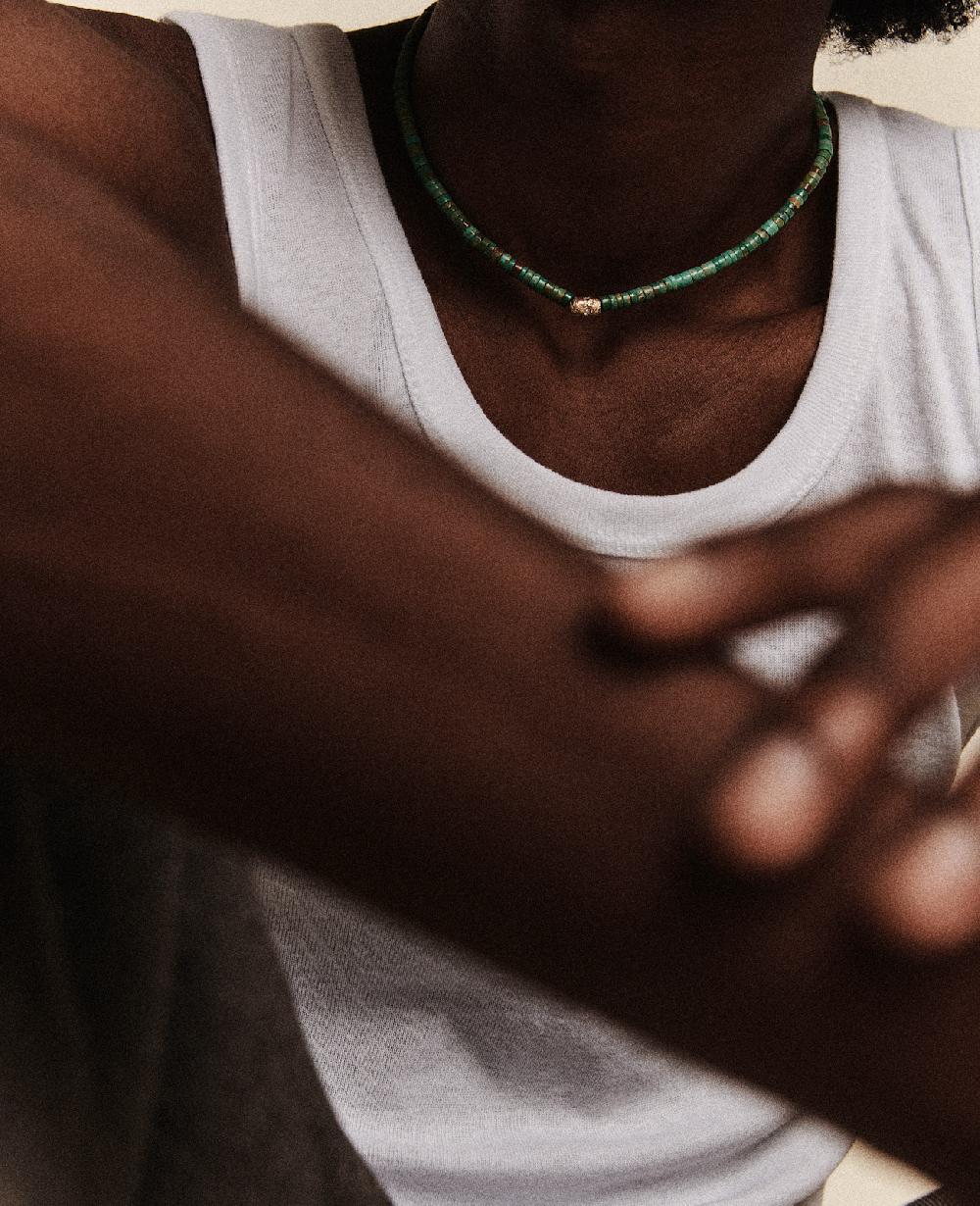 pascale monvoisin Collier TAYLOR N°1 TURQUOISE