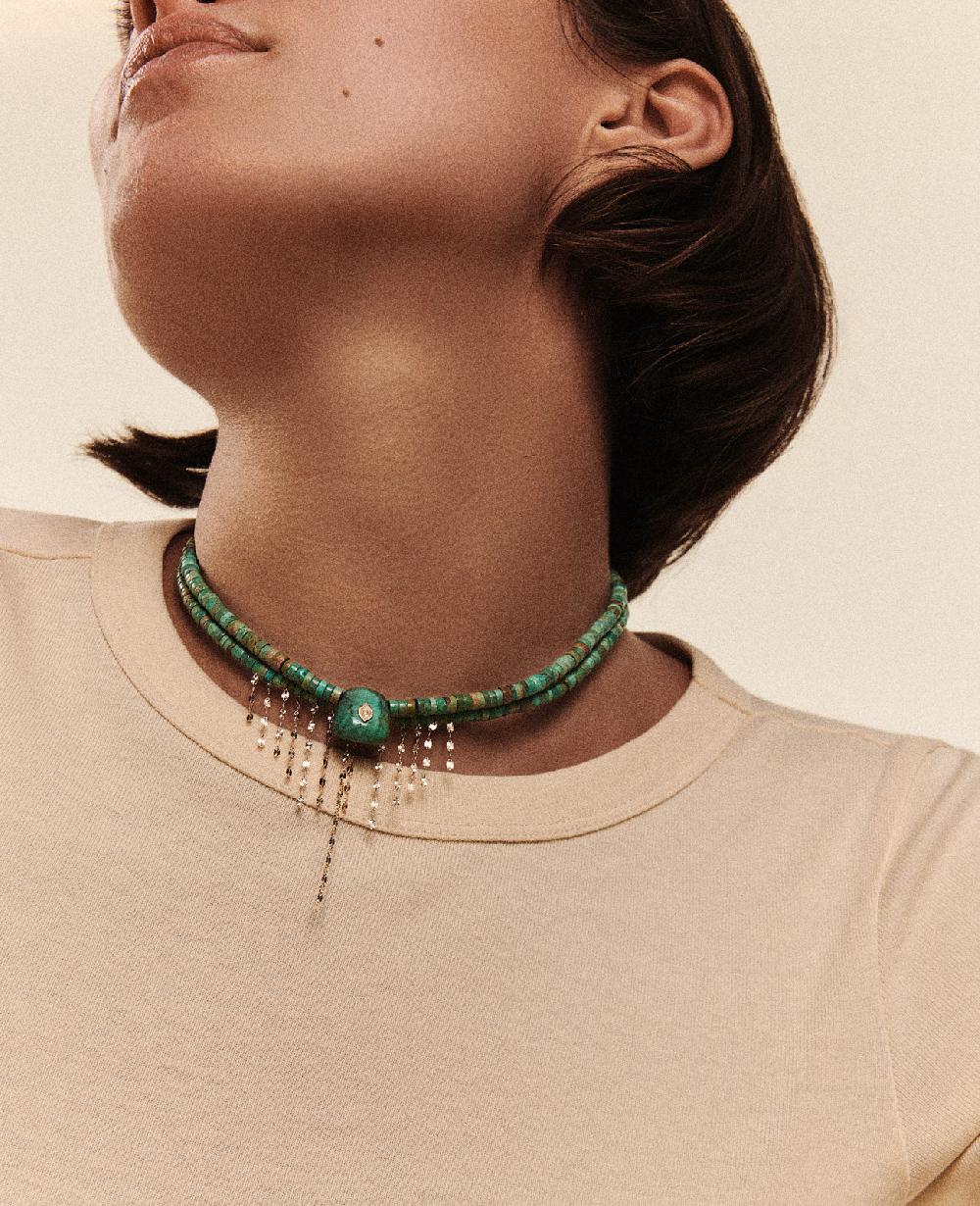Pascale Monvoisin Collier TAYLOR N°2 TURQUOISE
