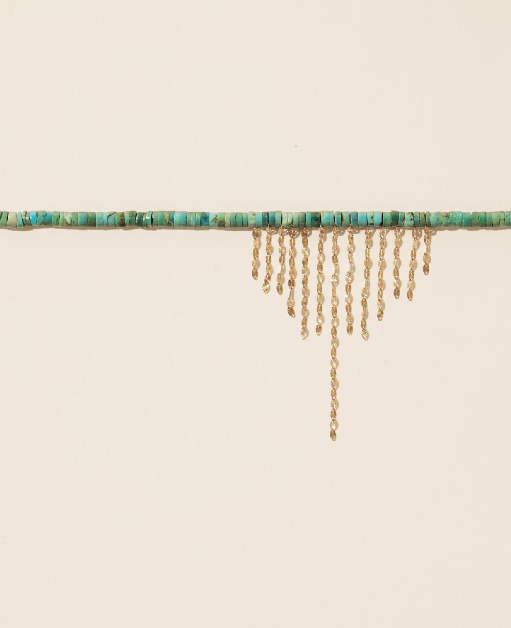 pascale monvoisin Collier TAYLOR N°3 TURQUOISE