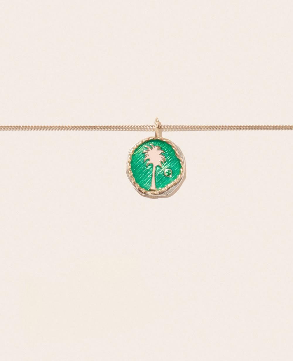 Pascale Monvoisin Pendentif FARO VERT