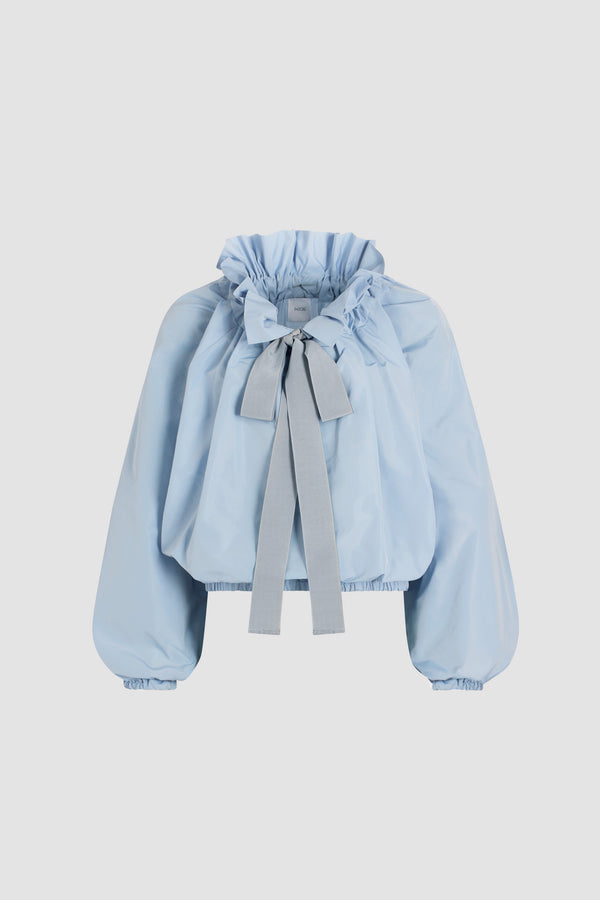 patou Blouse à manches bouffantes en faille recyclée