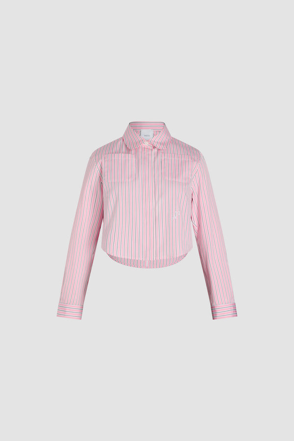 patou Chemise courte en popeline de coton bio imprimée