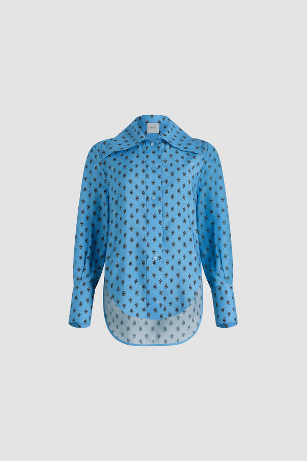 patou Chemise violon en viscose mélangée éco-responsable imprimée