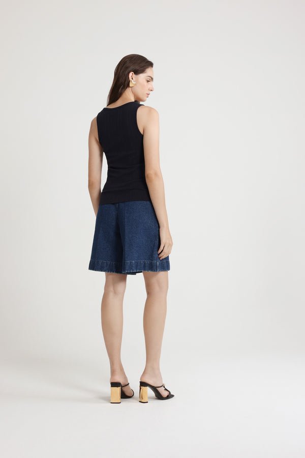 Patou Débardeur à Encolure Arrondie En Coton Bio Mélangé Côtelé