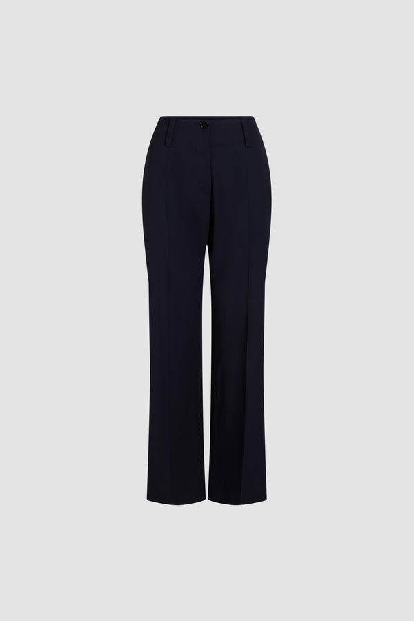 patou Pantalon à jambe droite en sergé de laine technique éco-responsable