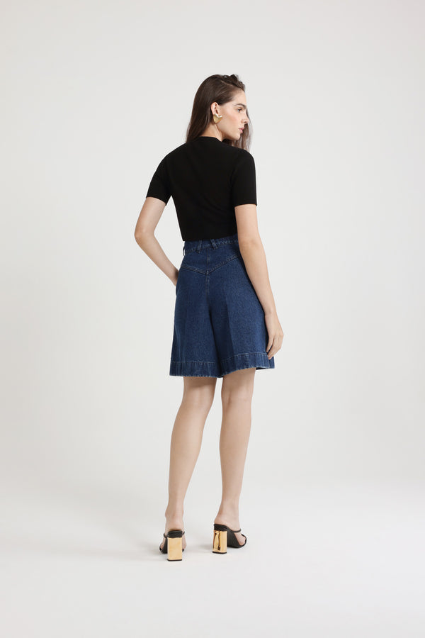 Patou Bermuda En Denim De Coton