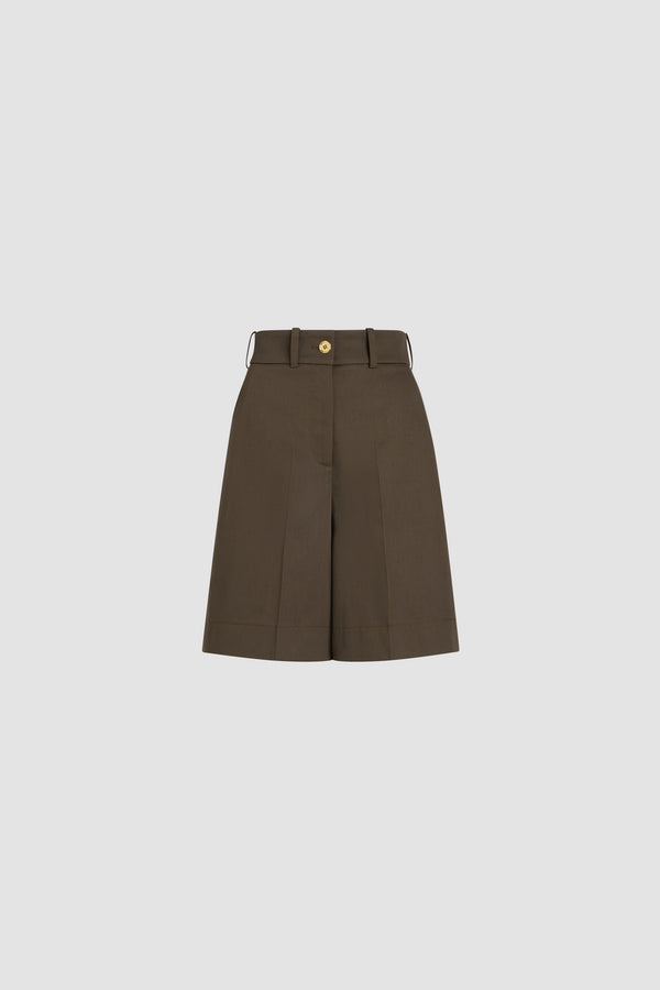 patou Bermuda en gabardine de coton bio