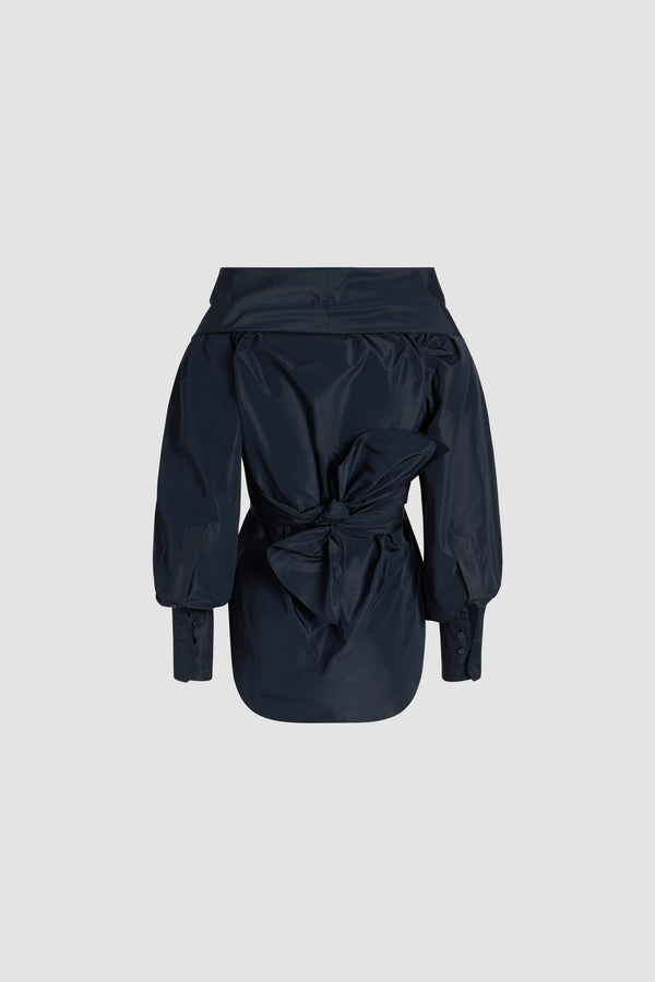 Patou Blouse Croisée En Faille Recyclée