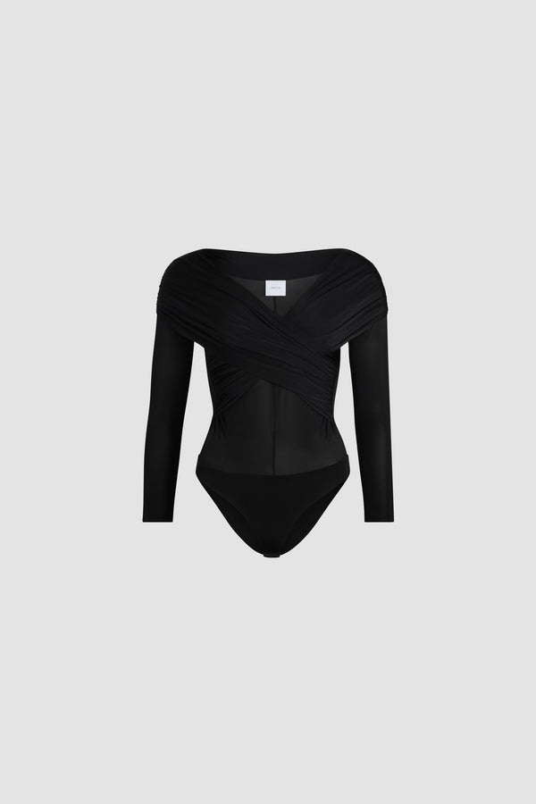 patou Body croisé en jersey stretch