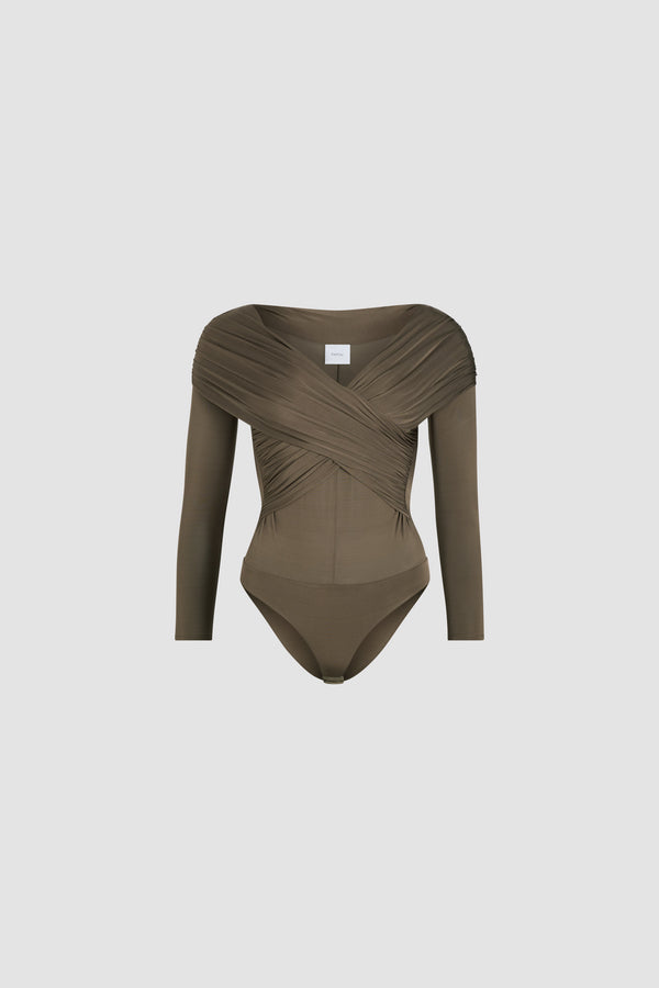 patou Body croisé en jersey stretch
