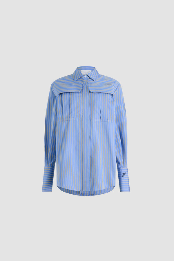 patou Chemise safari en coton bio imprimé