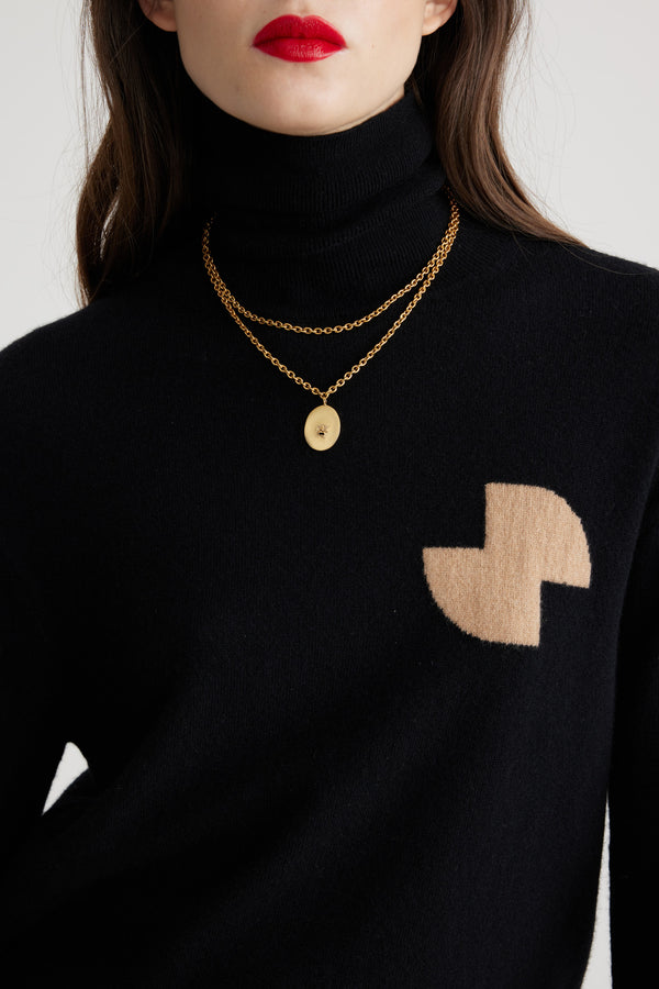 Patou Collier à Pendentif Bocca En Laiton