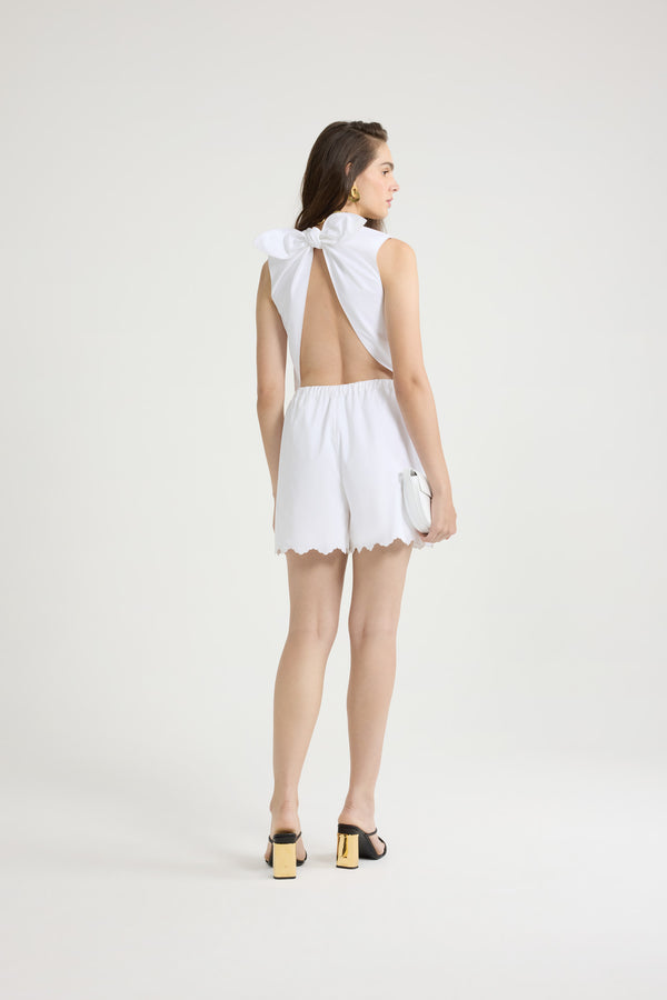 Patou Combinaison Dos Nu En Popeline De Coton Bio