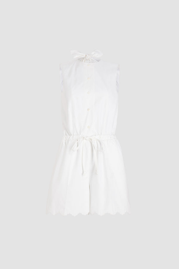 patou Combinaison dos nu en popeline de coton bio