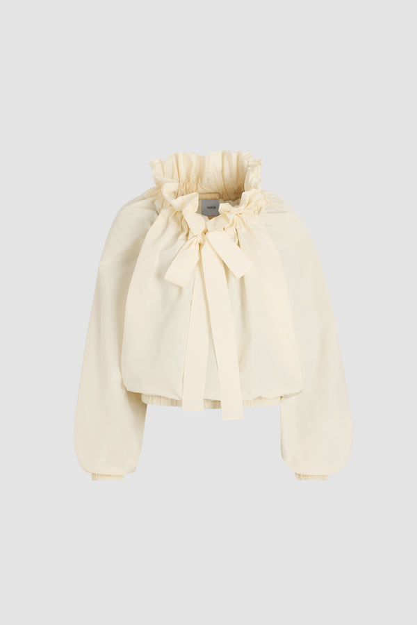 patou Haut à manches bouffantes en faille recyclée