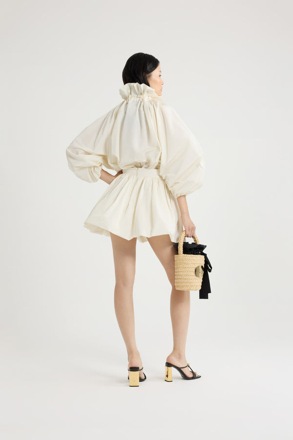 Patou Jupe Boule Courte En Faille Recyclée