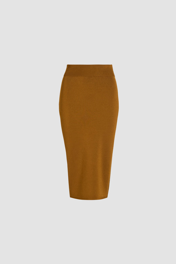 Patou Jupe Crayon Midi En Crêpe Technique