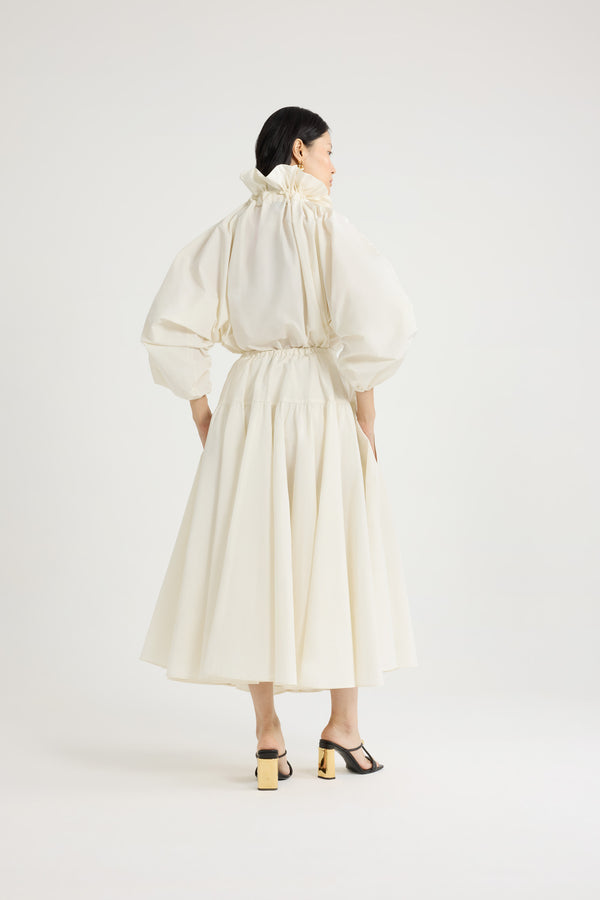 Patou Jupe Longue Volumineuse En Faille Recyclée