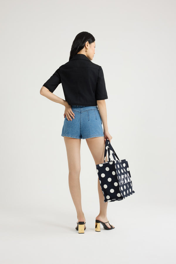 Patou Mini Short En Denim