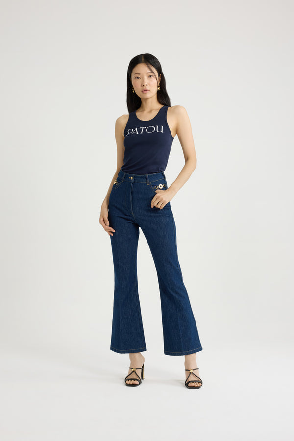 Patou Pantalon évasé En Denim Bio