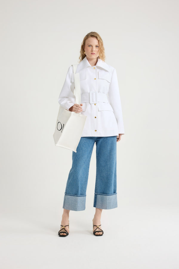 Patou Parka Safari En Gabardine De Coton Bio