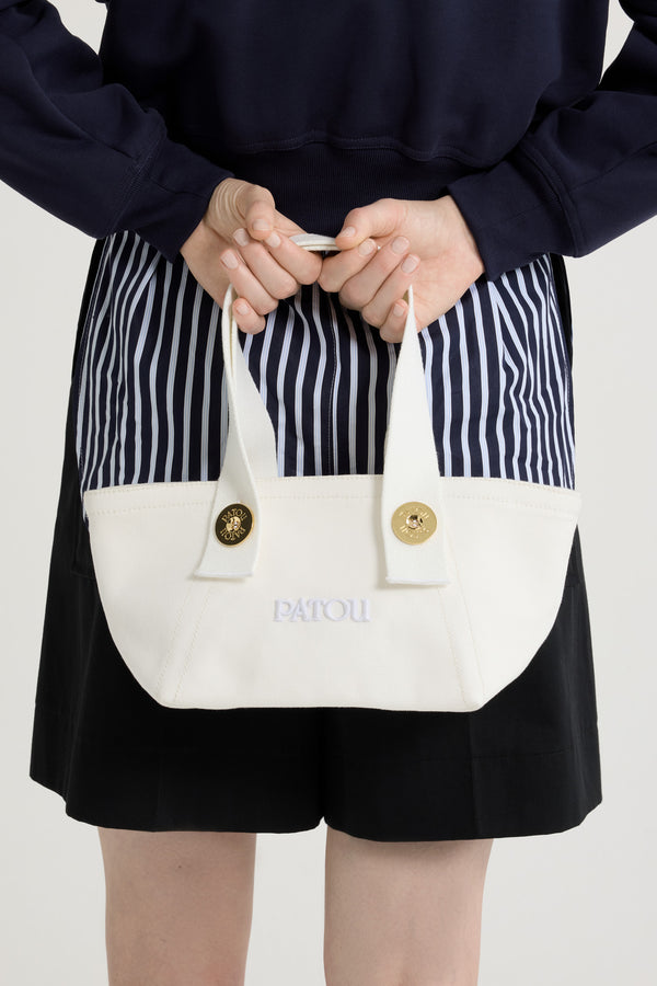 Patou Petit Cabas Trapèze à Logo Patou En Coton