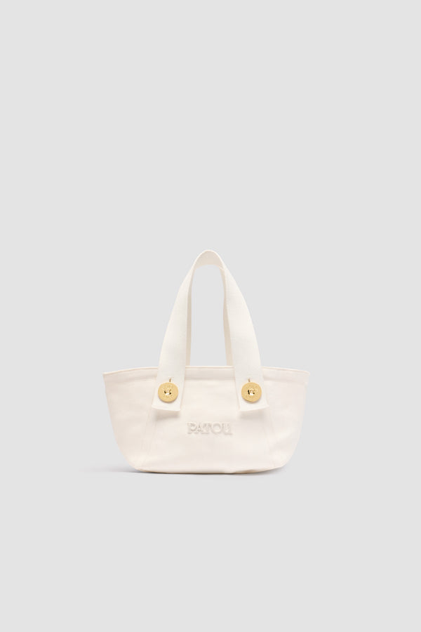 patou Petit cabas trapèze à logo Patou en coton