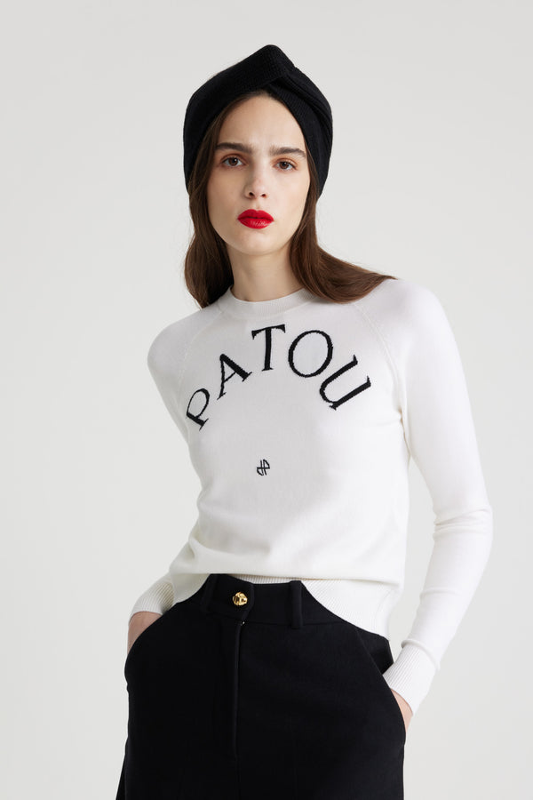 Patou Pull Patou En Laine Mélangée