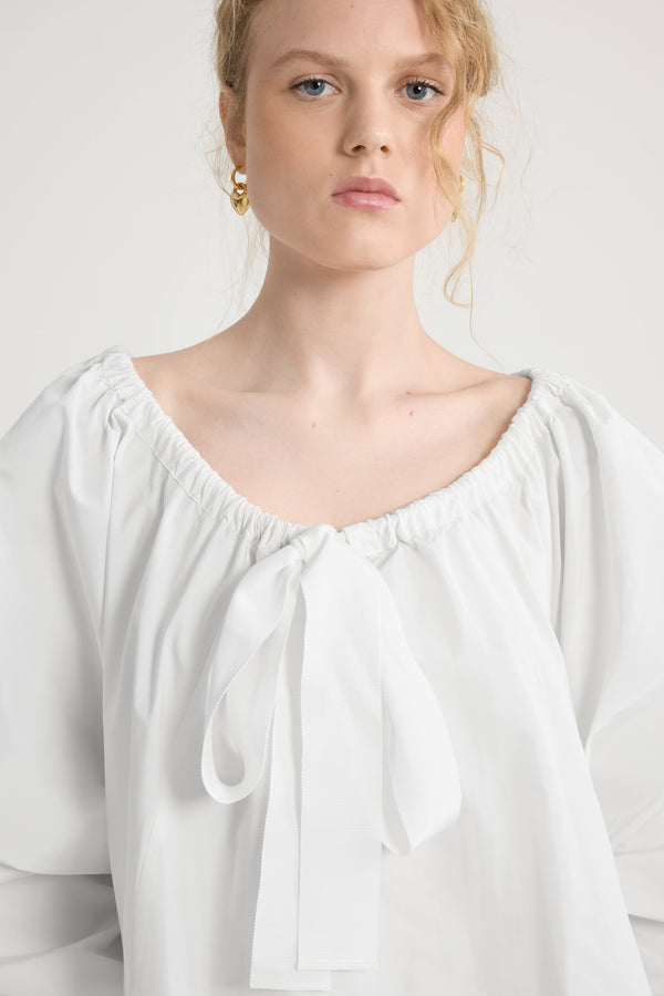 Patou Robe à Ourlet Volanté En Faille Recyclée